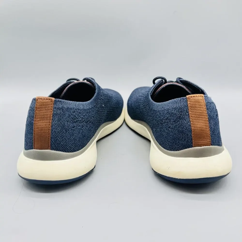 Cole Haan Shoes Mens 11.5 Blue Knit Grand Lace Up Casual Lightweight Sneakers